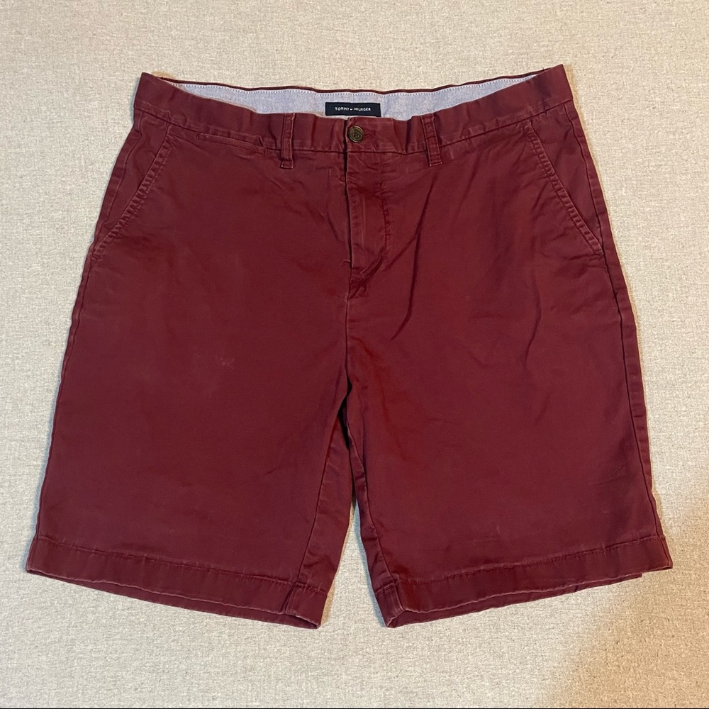 Tommy Hilfiger Casual Burgundy Shorts
